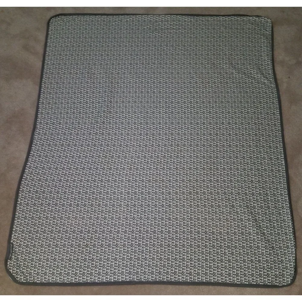 Petunia Pickle Bottom Gray White Spiral Receiving Blanket Lovey SPOT AS IS